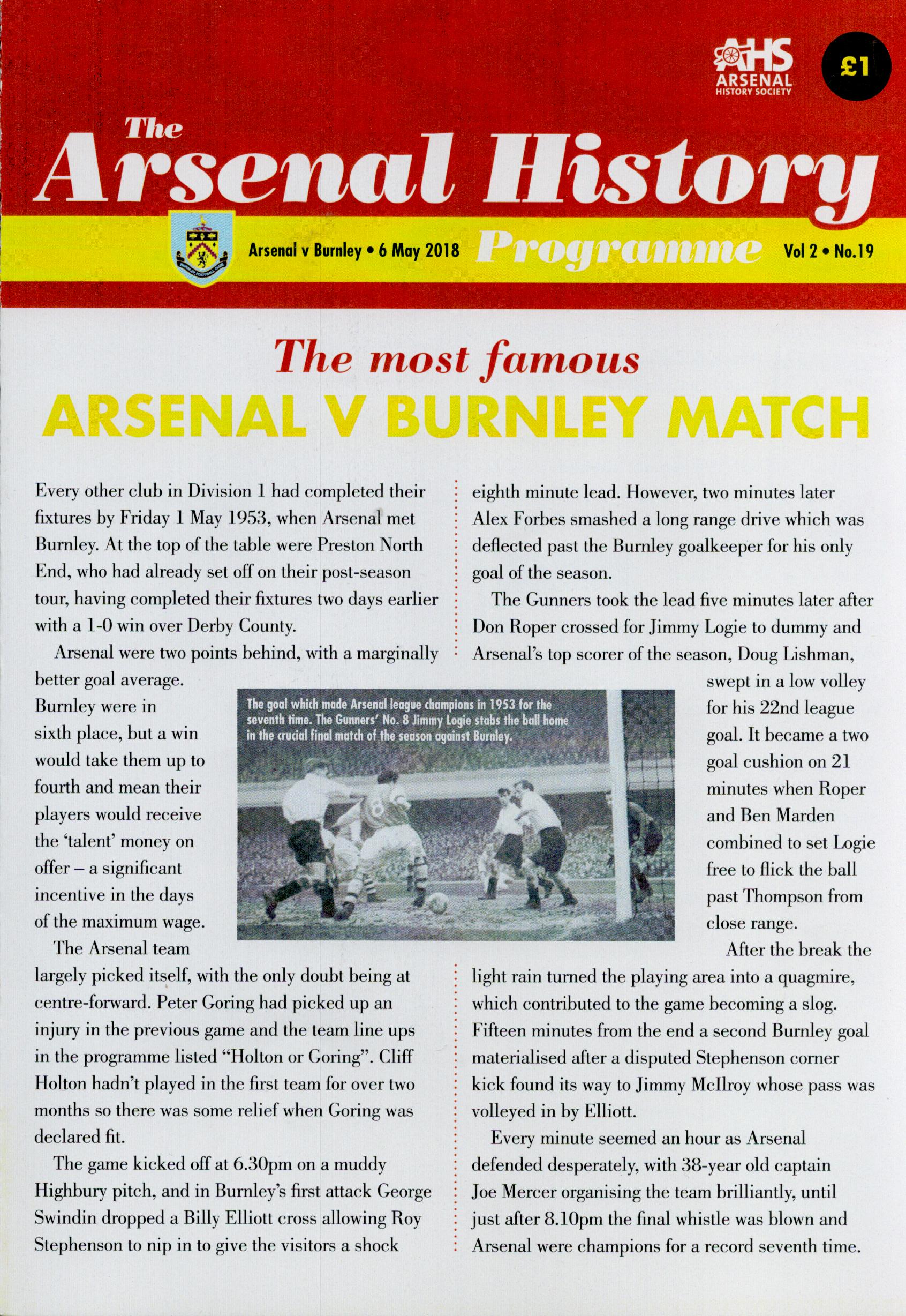 Arsenal FC Collection of 4 Matchday Programmes and 20 The Arsenal History pamphlets. Good condition. - Image 5 of 25