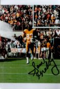 Olympics and NFL Sam Graddy signed 6x4 colour photo gold medalist in the 4x100 relay event at the