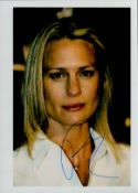 House of Cards ROBIN WRIGHT PENN Original Autograph on 11x8 inch Colour Photo in Blue ink. Good