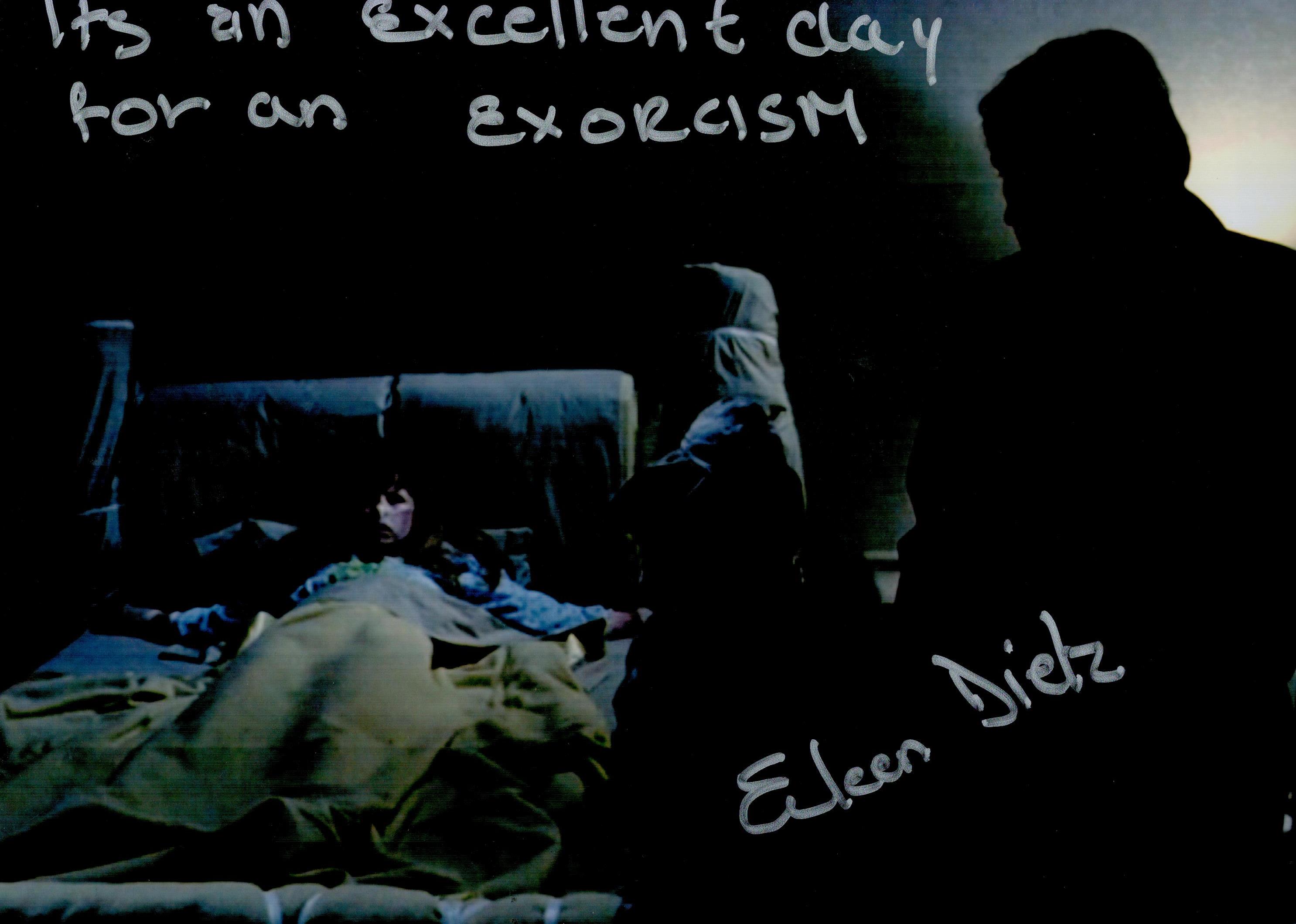 Horror Actor Eileen Diets Signed and Inscribed 10x8 inch Colour Photo. Inscribed with Its an