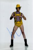Sacha Baron Cohen Signed 12x8 inch Colour BRUNO Photo. Signed in Blue ink. Good condition. All