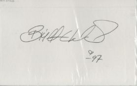 Britt Ekland Signed Signature Card in Black ink in 1997. Good condition. All autographs come with