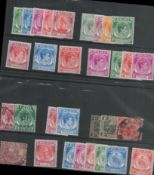 4 Stockcards mainly UNMT Mint states of Malaya approx 80 stamps. Good condition. All autographs come