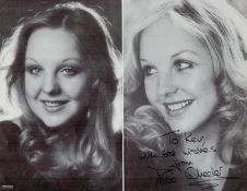 Debbie Wheeler signed 10x8black and white magazine photo. Includes inscription on reverse. Good
