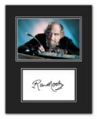 Stunning Display! Oliver! Ron Moody (deceased) hand signed professionally mounted display. This