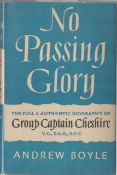 Leonard Cheshire VC Signed inside 1st Edition Book Titled No Passing Glory by Andrew Boyle. Signed