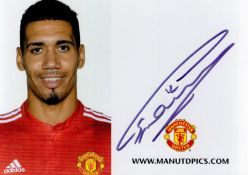 Football Chris Smalling signed Manchester United 6x4 official photo card. Good condition. All