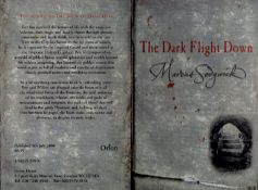 Author Marcus Sedgewick Signed inside his short book Titled The Dark Flight Down Paperback