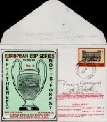 Football Brian Clough and John Robertson signed European Cup Series 1978 79 AEK Athens Notts