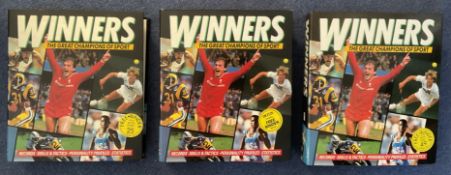 Winners, The Great Champions of Sport binder collection filled with records, skills, tactics and