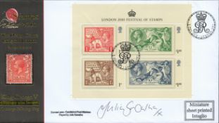 Julia Sawalha signed Stamps Festival 2010 The Design Centre Islington London King George V FDC