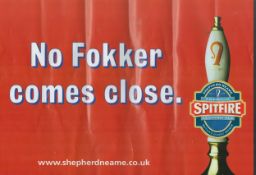 No Fokker Comes Close Shepherd Neame Colour Poster Measuring 16 x 12 inches. Good condition. All