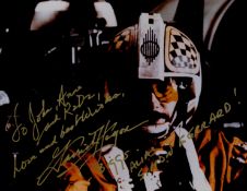 Garrick Hagon signed Biggs Darklighter Star Wars 10x8 colour photo. Dedicated. Good condition. All