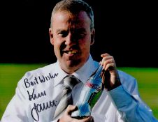 Football Kenny Jackett Signed 10x8 inch Colour Photo. Signed in black ink. Good condition. All