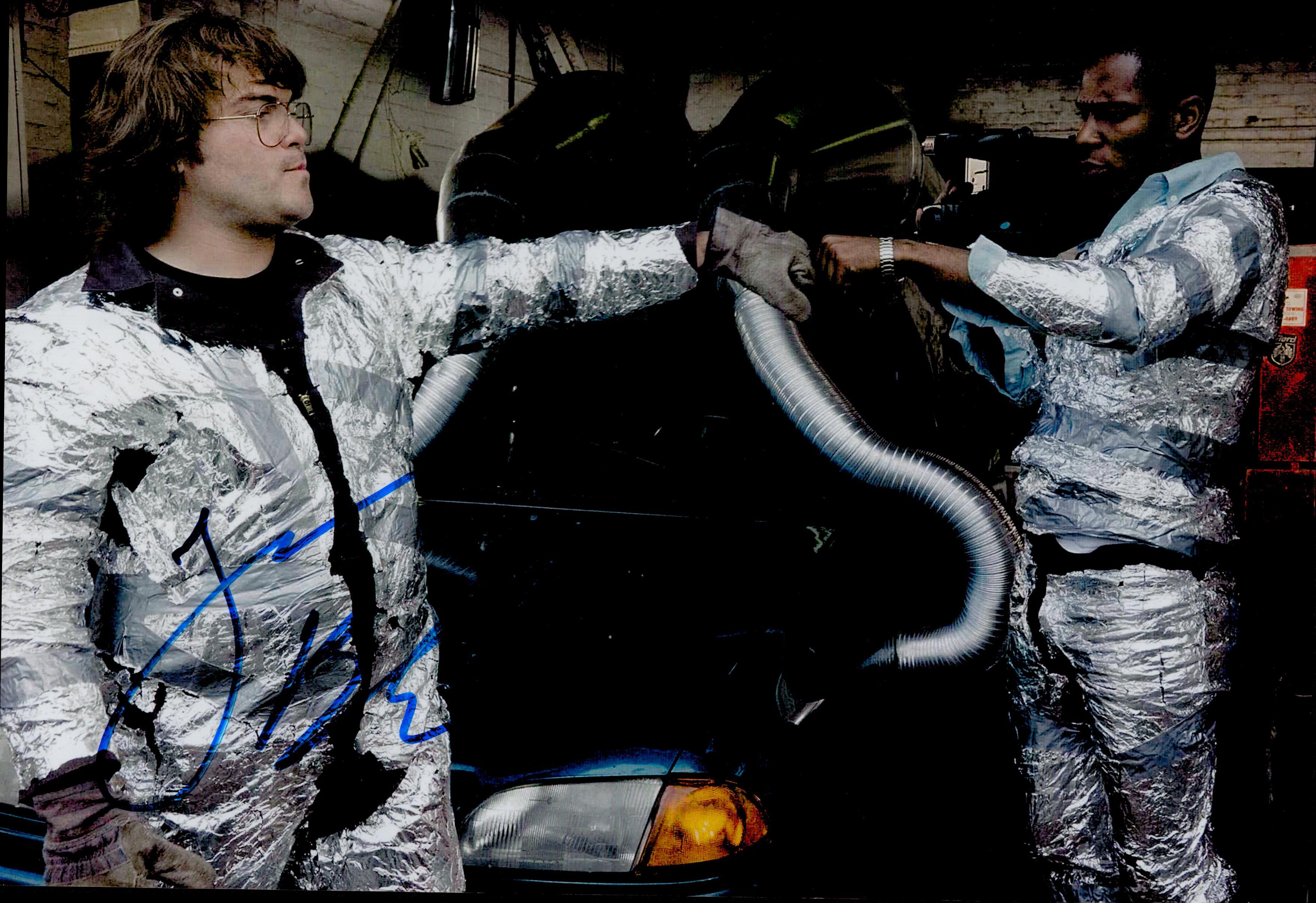Jack Black Signed 12x8 inch Colour Photo. Signed in blue ink. Good condition. All autographs come