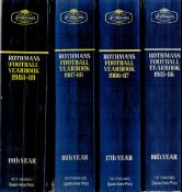 Rothmans Football Yearbook Collection of 4 Books. 16th, 17th, 18th, and 19th Year. 1985 89. 4 Books.