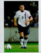 David Dunn Signed England 10x8 inch Colour Photo. Good condition. All autographs come with a