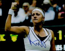 Tennis Petra Kivitova signed 10x8 colour photo. Good condition. All autographs come with a