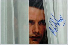 Mads Mikkelsen Signed 12x8 inch Colour Photo. Signed in blue ink. Good condition. All autographs