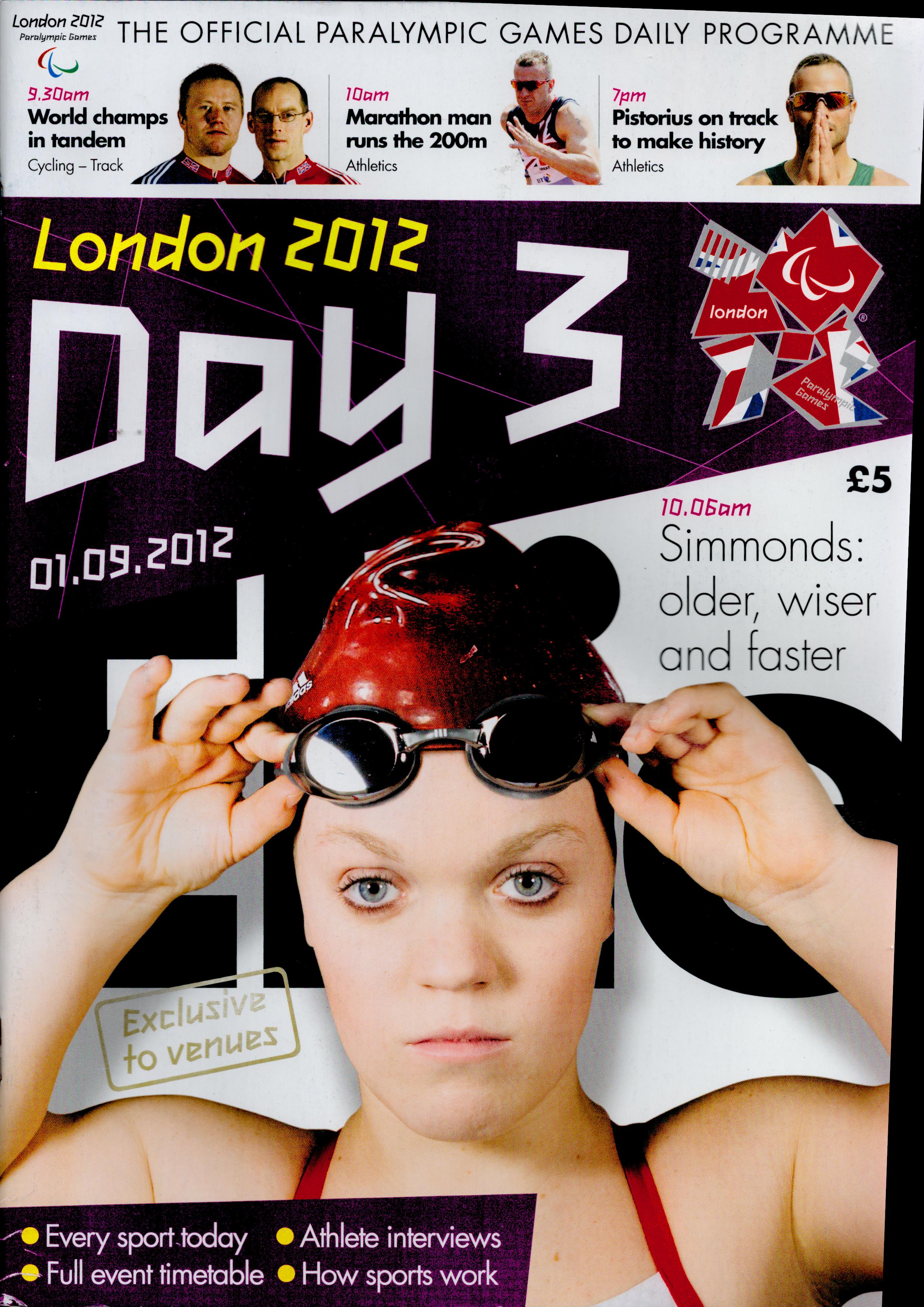 Olympics 2012 Collection of Day 1 to Day 11 Programmes. Good condition. All autographs come with a - Image 3 of 11