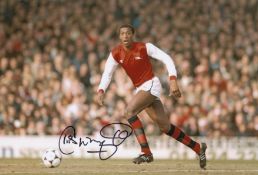 Autographed Chris Whyte 12 X 8 Photo : Col, Depicting Arsenal Centre Half Chris Whyte In Full Length