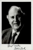 Robert Morley signed 6 x 4 inch b/w portrait photo. Good condition. All autographs come with a