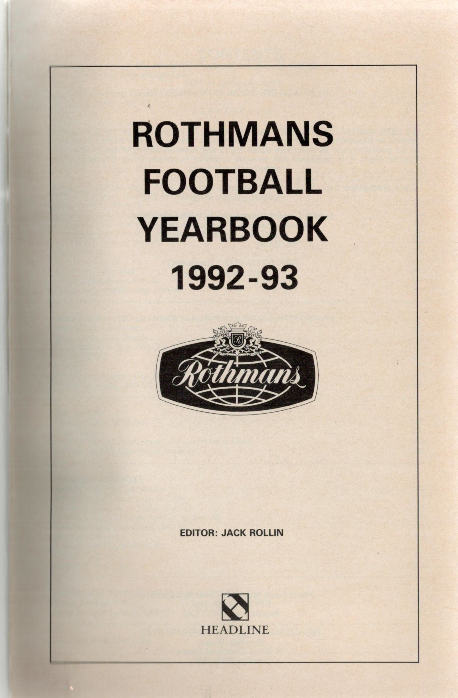 Rothmans Football Yearbook Collection of 4 Books. 20th, 21st, 22nd and 23rd Year. 1989 93. Good - Image 12 of 13