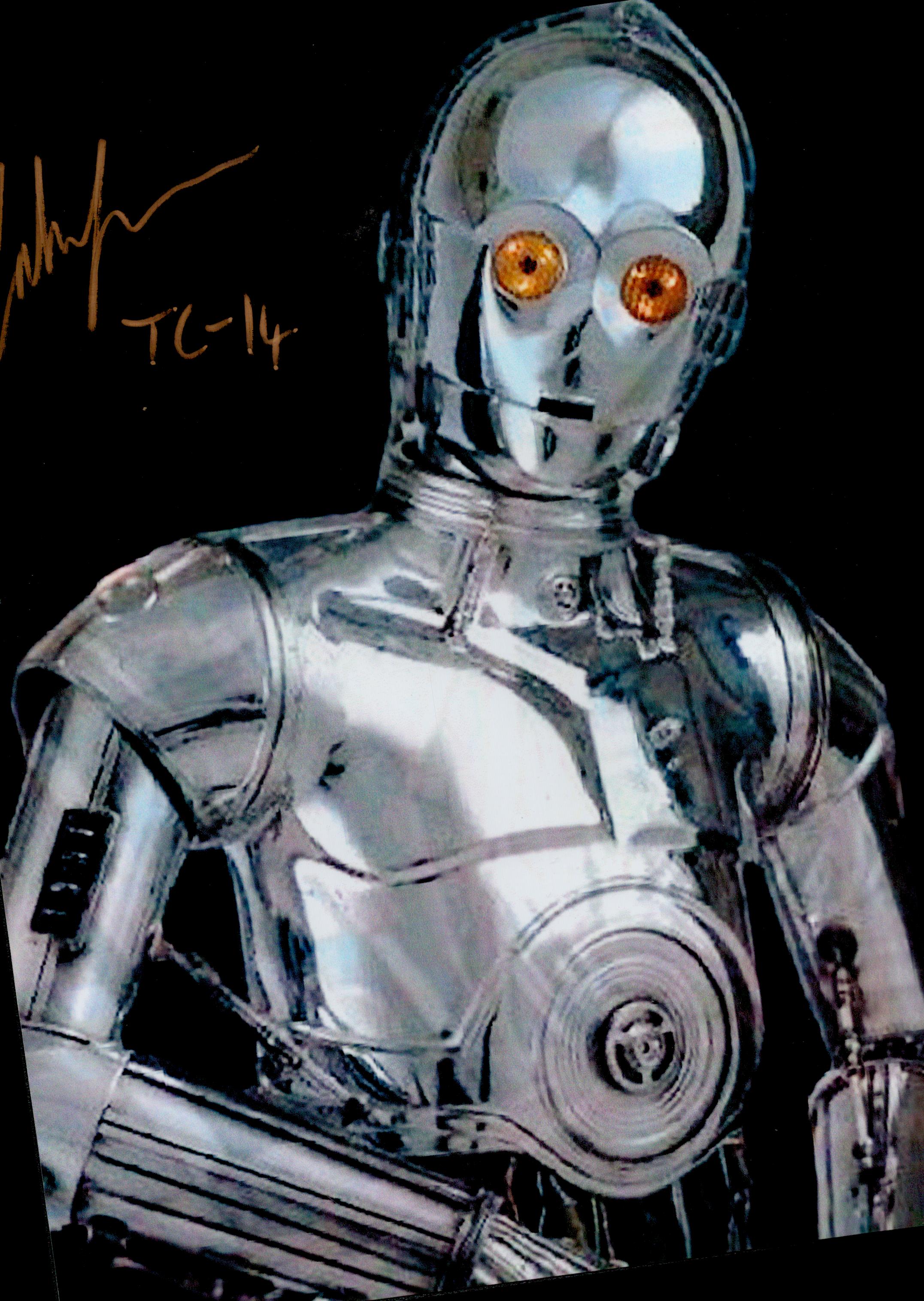 John Fensom signed TC 14 Star Wars 10x8 colour photo. Good condition. All autographs come with a