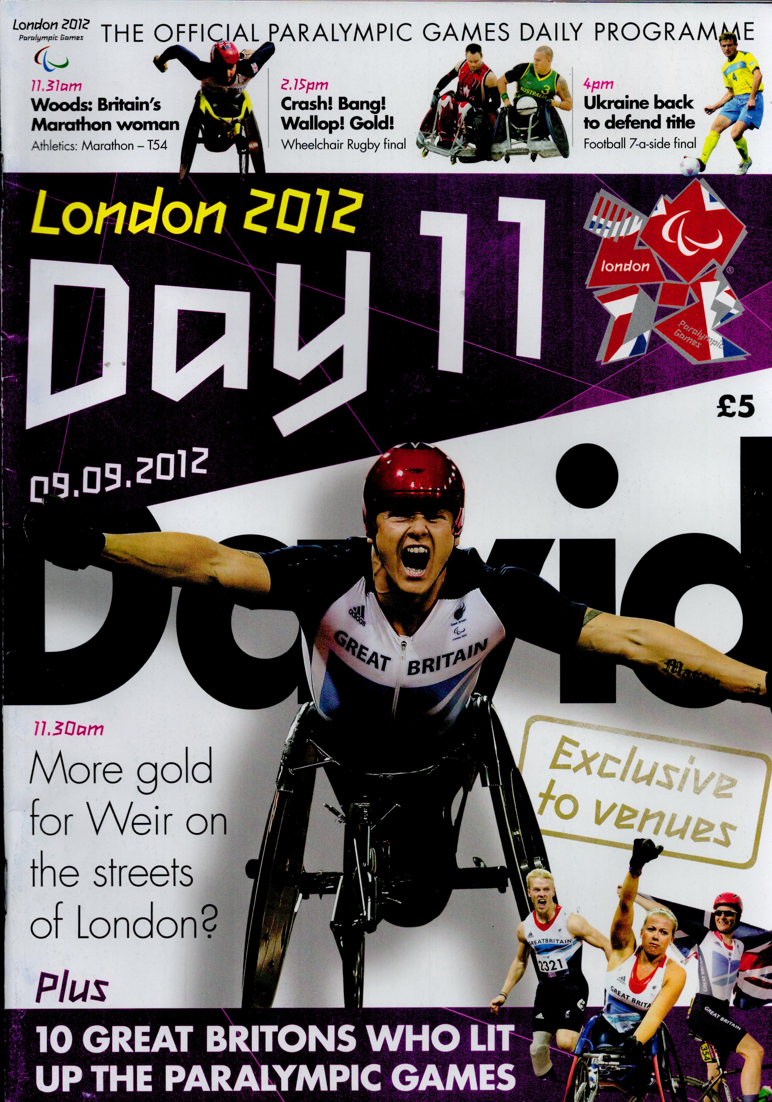 Olympics 2012 Collection of Day 1 to Day 11 Programmes. Good condition. All autographs come with a - Image 11 of 11