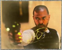 Noel Clarke (Dr Who) Signed 10x8 inch Colour Photo. Signed in Yellow ink. Good condition. All