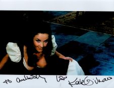 Kate O'Mara signed 10x8 colour photo. Dedicated. Good condition. All autographs come with a