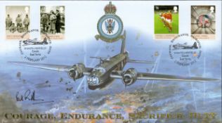 Group Captain Randle DFM AFC CBE signed Courage, Endurance, Sacrifice, Duty Buckingham FDC Double PM