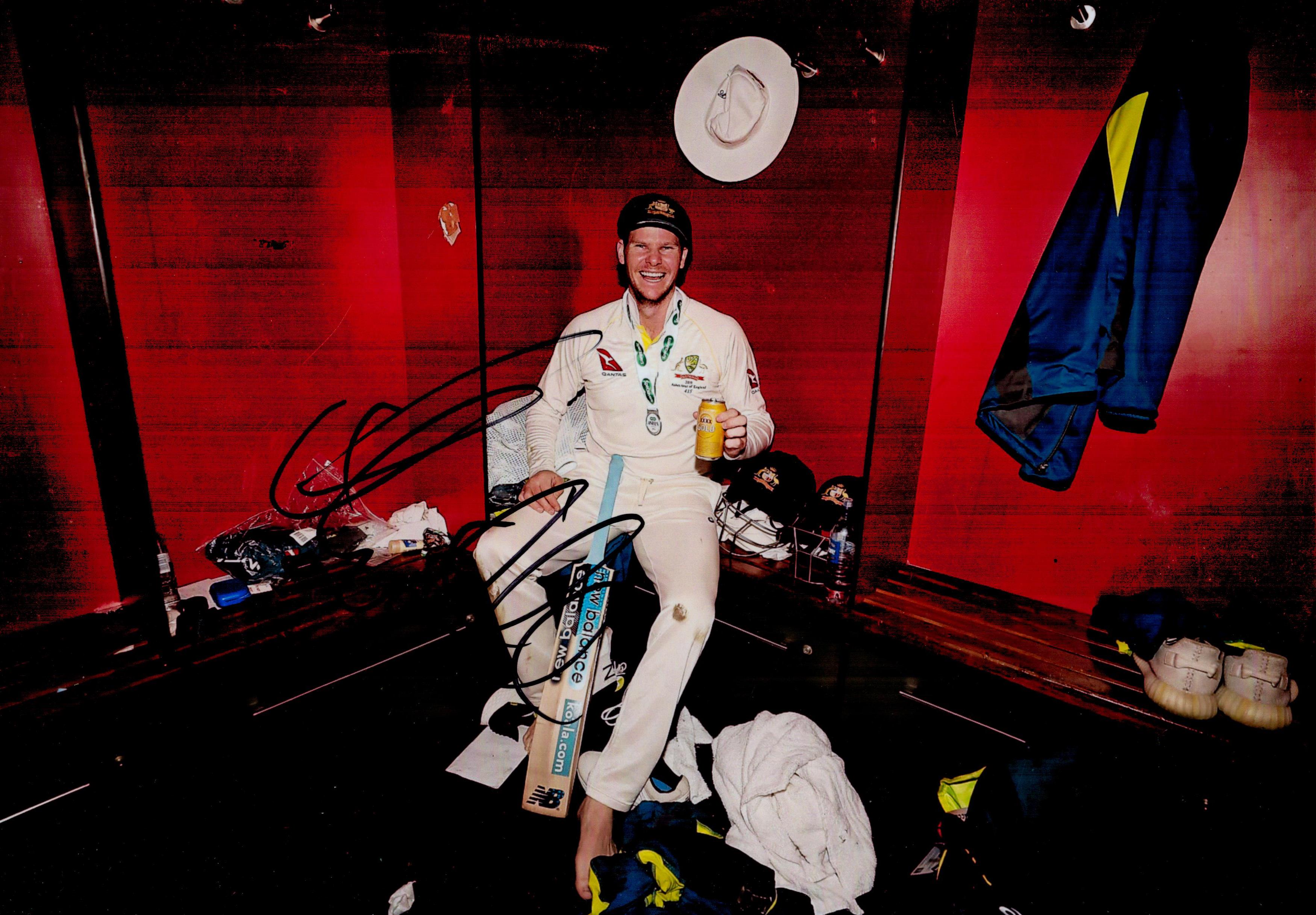 Cricket Steve Smith signed 12x8 colour photo. Steven Peter Devereux Smith (born 2 June 1989) is an