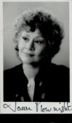 Joan Plowright signed 6x4 black and white photograph. Plowright is perhaps best known for her