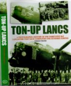 Ton Up Lancs 1st Edition Hardback Book by Norman Franks. Printed Guy Gibson Signature on a Black and