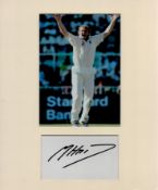 Matthew Hoggard 10x12 overall size mounted signature piece. Good condition. All autographs come with