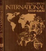 Stanley Gibbons International Stamp Album with no stamps Approx 90 blank pages. Each Page is