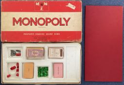 Monopoly Original UK Edition Board Game 1960s, with 4 player tokens and 7 hotels, apart from that