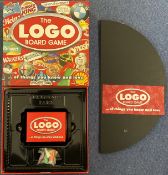 The Logo Board Game by Drummond Park Ltd, for 2 to 6 players ages 12 to Adult, appears complete