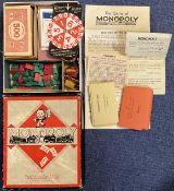 Monopoly by John Waddington Ltd (Early Vintage) for 3 to 7 players, with 6 cardboard markers,