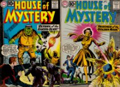 DC House Of Mystery comics Collection of 6 comics. Prisoner of the Golden Mask OCT NO. 115, Return