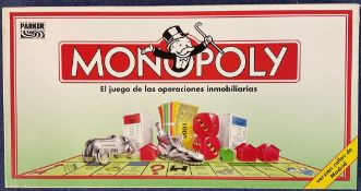 Monopoly Game. In Spanish Edition. Produced in 1992 in Ireland. All pieces in original wrappers.