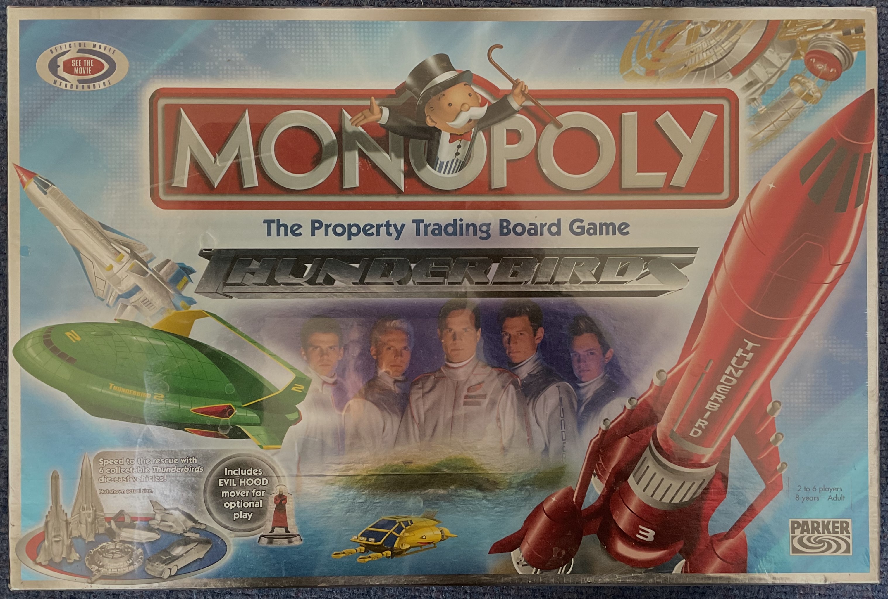 Monopoly Thunderbirds by Parker Brothers / Hasbro 2004, unopened and still has its outer