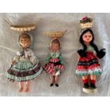 3 x Collectors Dolls, a group of three dolls of various construction the two larger dolls have