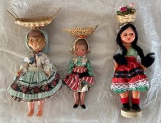 3 x Collectors Dolls, a group of three dolls of various construction the two larger dolls have