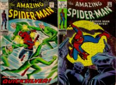 The Amazing Spider-Man by Marvel Comics Includes Vol 1 70 March 1969, Vol 1 71 1969, Vol 1 72 May