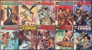 10 Marvel The Savage Sword of Conan The Barbarian Comics Collection. MAY NO. 100, JUNE NO. 101, JULY
