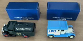 2 x Die-Cast Boxed Models (Cameo Collection) by Corgi Toys Ltd 1992, Includes Butler Tanker (Wm