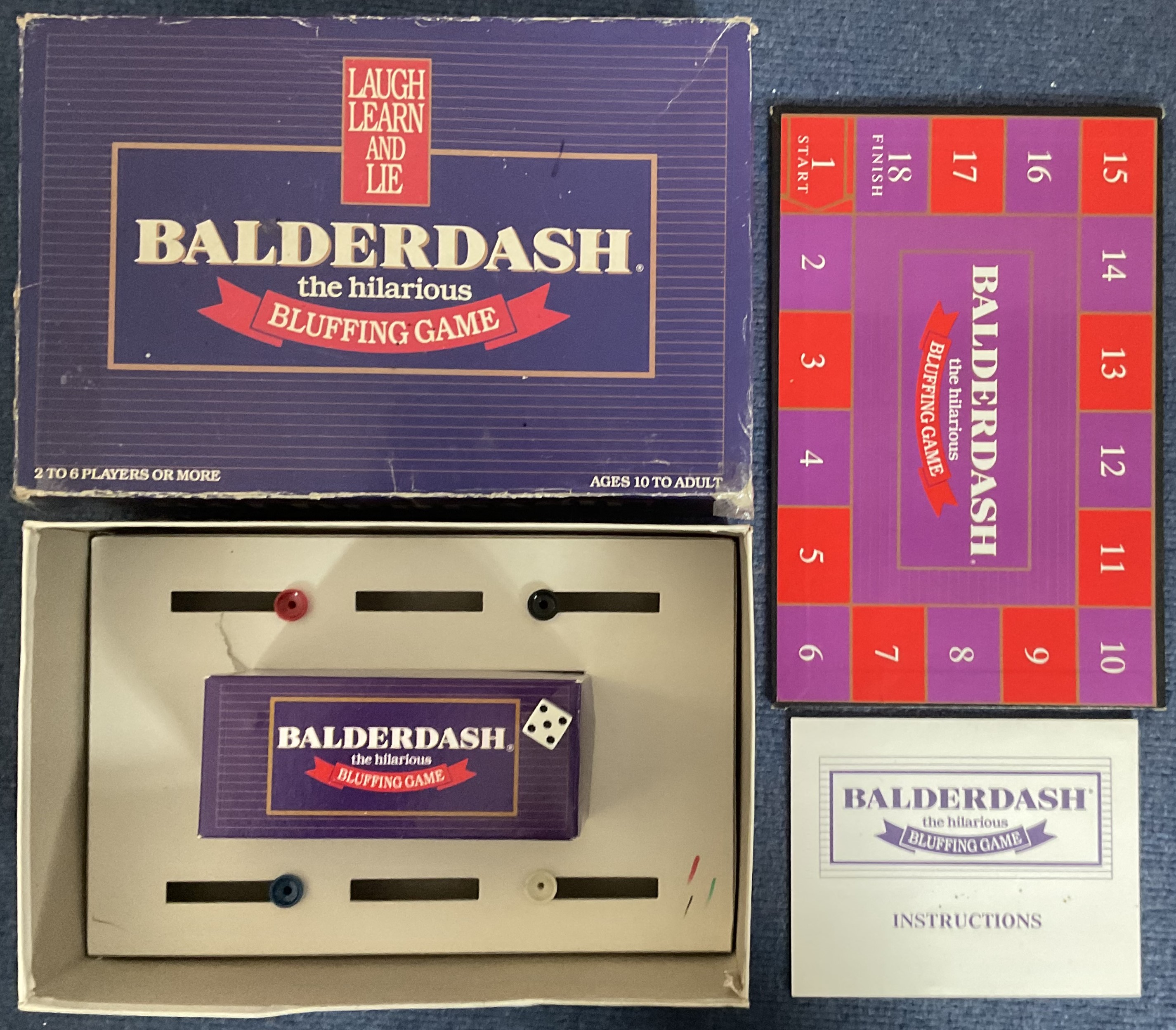 Balderdash The Hilarious Bluffing Game by Action Games and Toys Ltd 1984, appears to be complete