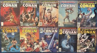 10 Marvel Magazine Group The Savage Sword of Conan The Barbarian Comics Collection. JAN NO. 60,